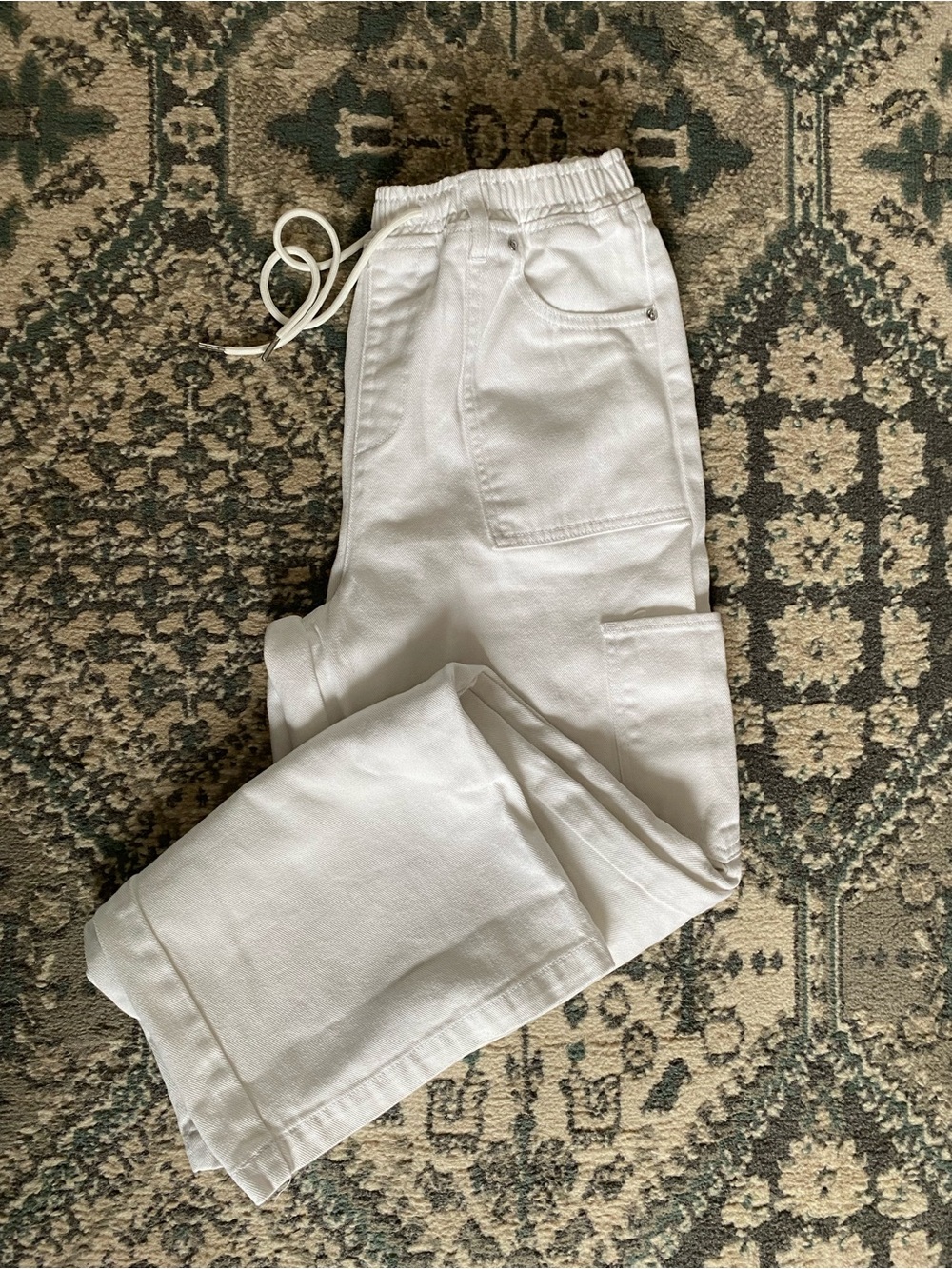 White Cargo Jeans by Madden Girl